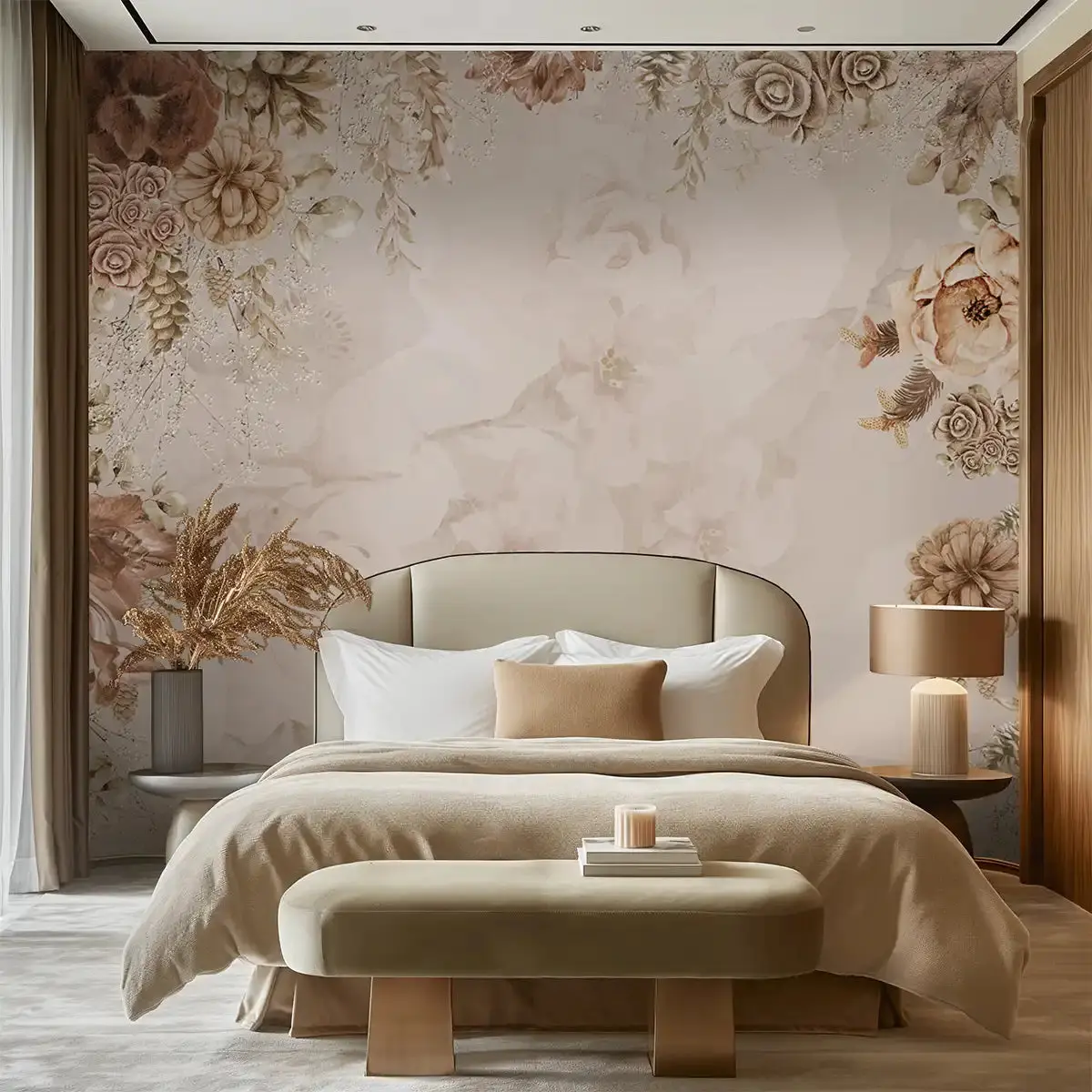 Working with premium wallpaper materials in Lake Nona, Orlando
